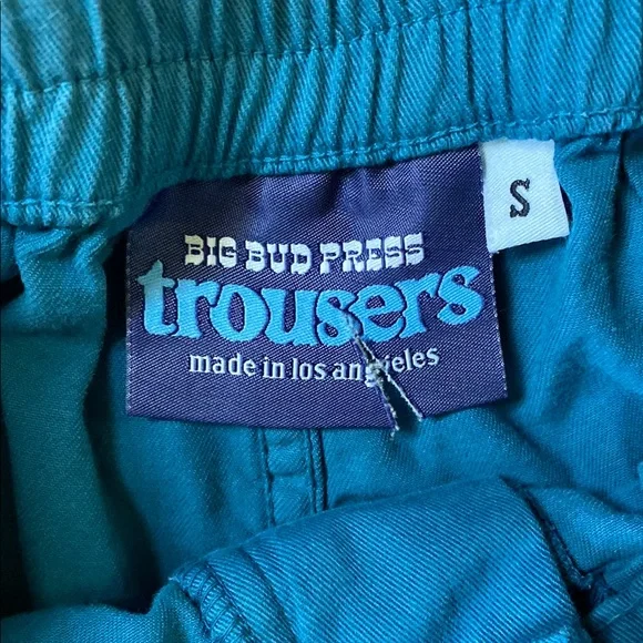 Big Bud Press blue trouser shorts - Picture 2 of 3